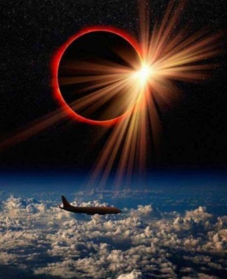 A British Airways pilot clicked a photo of a solar eclipse while crossing the Atlantic Ocean.