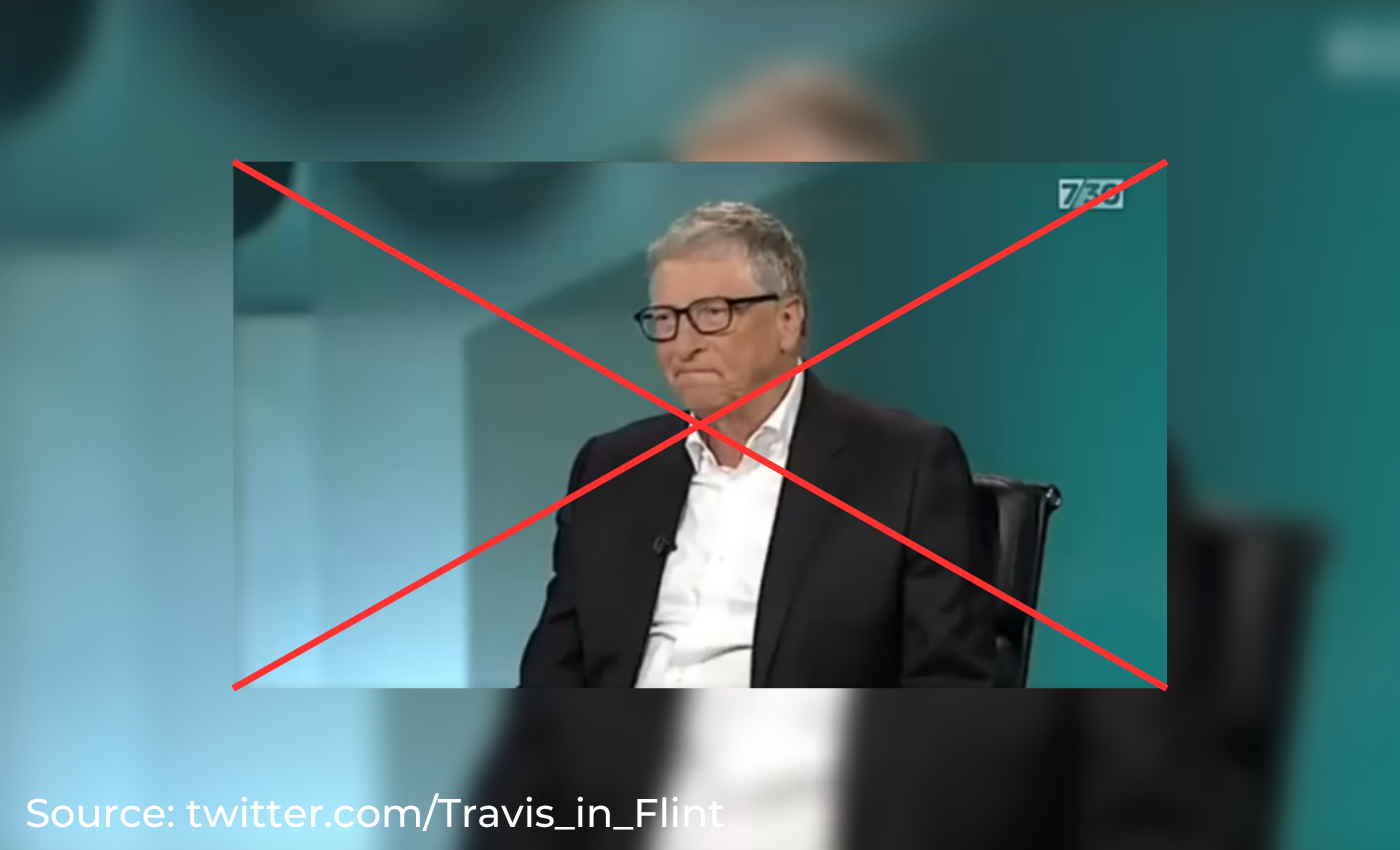 Bill Gates was cornered with COVID-19 vaccine-related questions during an interview.