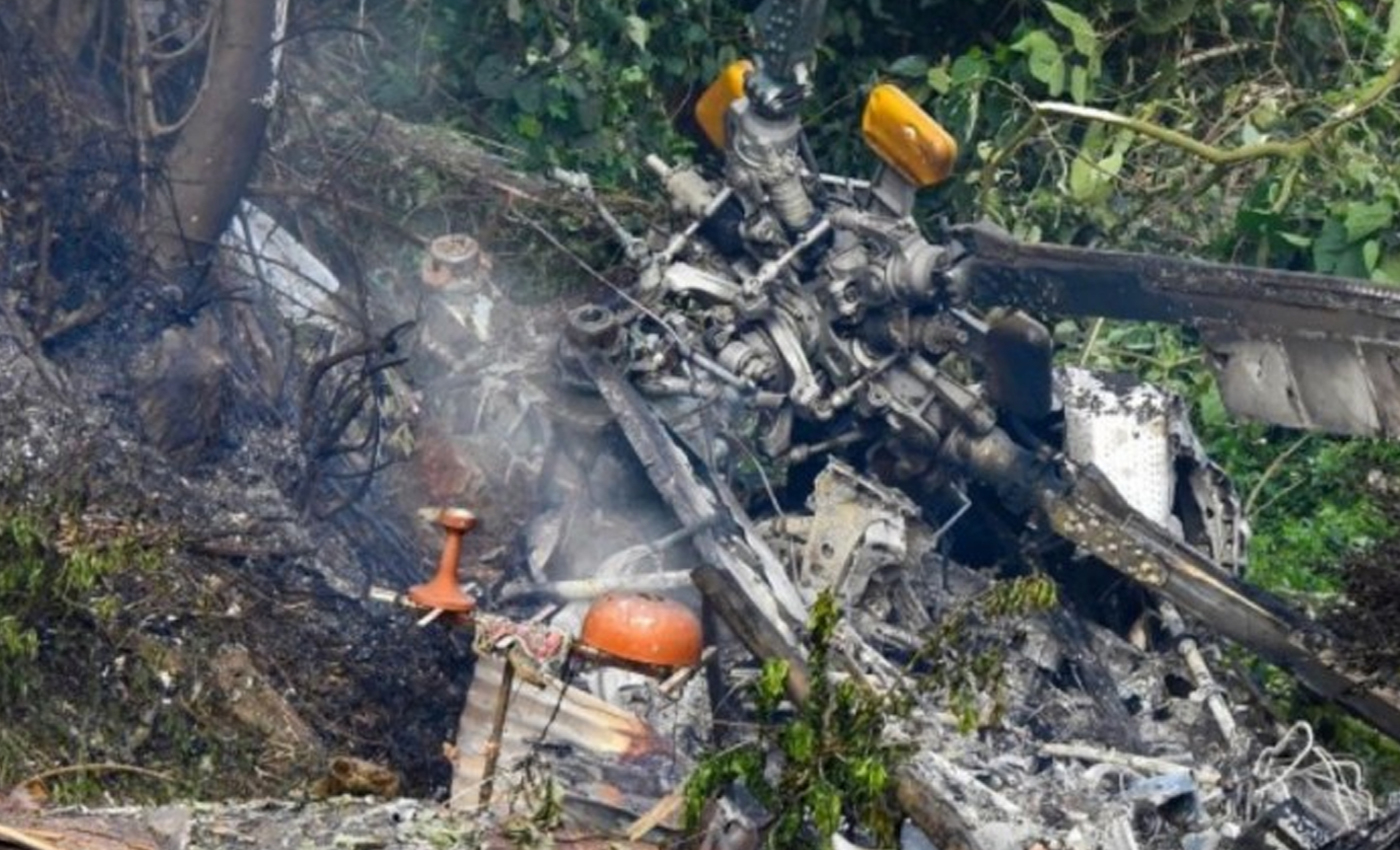 This image shows the 2022 plane crash in Nepal.