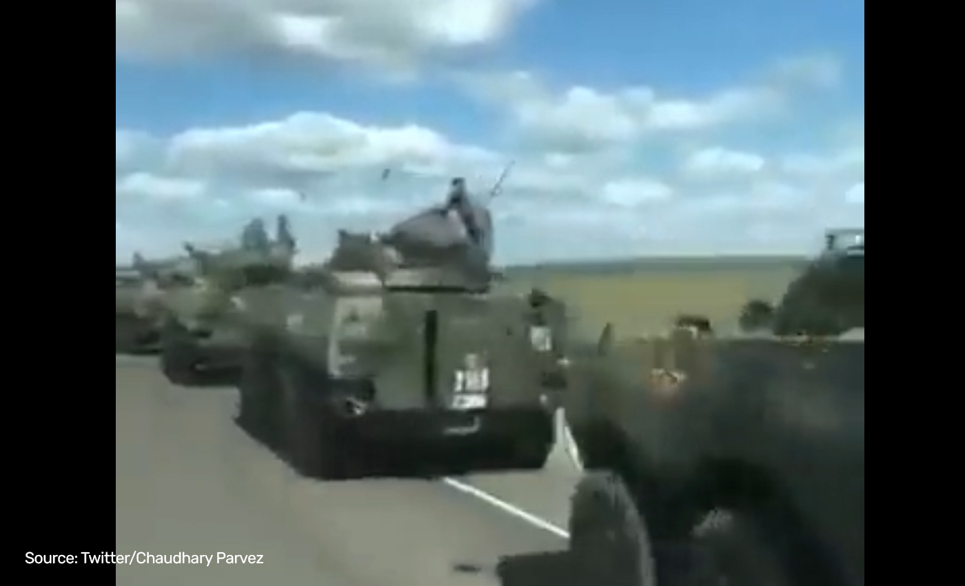 Chinese military convoy is heading towards Beijing for an alleged coup.