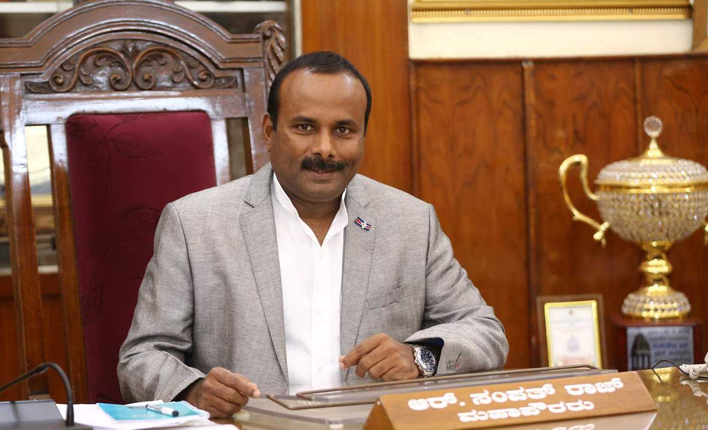 Sampath Raj, the Congress corporator from Devara Jeevanahalli municipal ward, was arrested in Bengaluru.