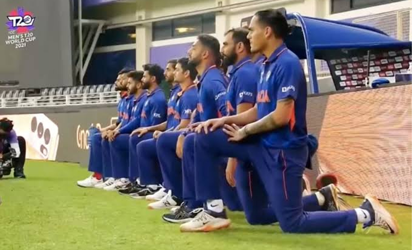 The Indian men's cricket team has taken the knee in support of the slain tailor from Udaipur, Rajasthan.
