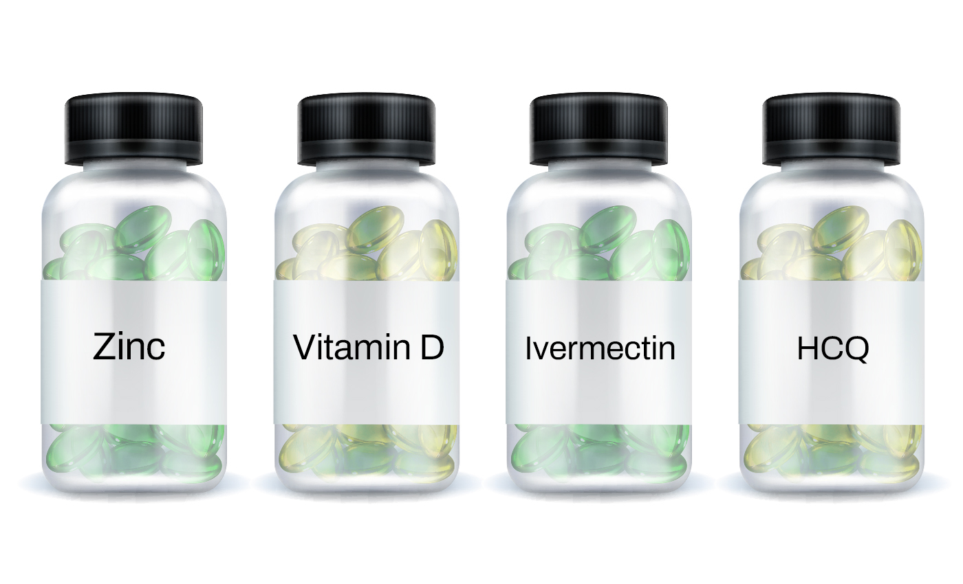 Vitamin D, zinc, Ivermectin, and hydroxychloroquine can cure hospitalized COVID-19 patients.