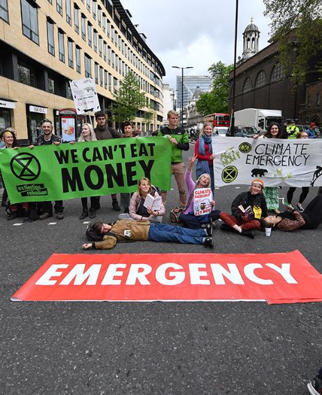 Extinction Rebellion is banned from protesting in London.
