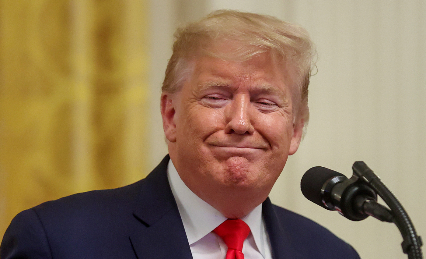 At a White House news conference, Trump described Harris as 'his number one draft pick.'