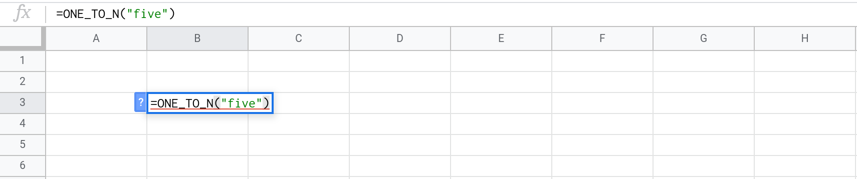 Screenshot of a Google Sheets spreadsheet.