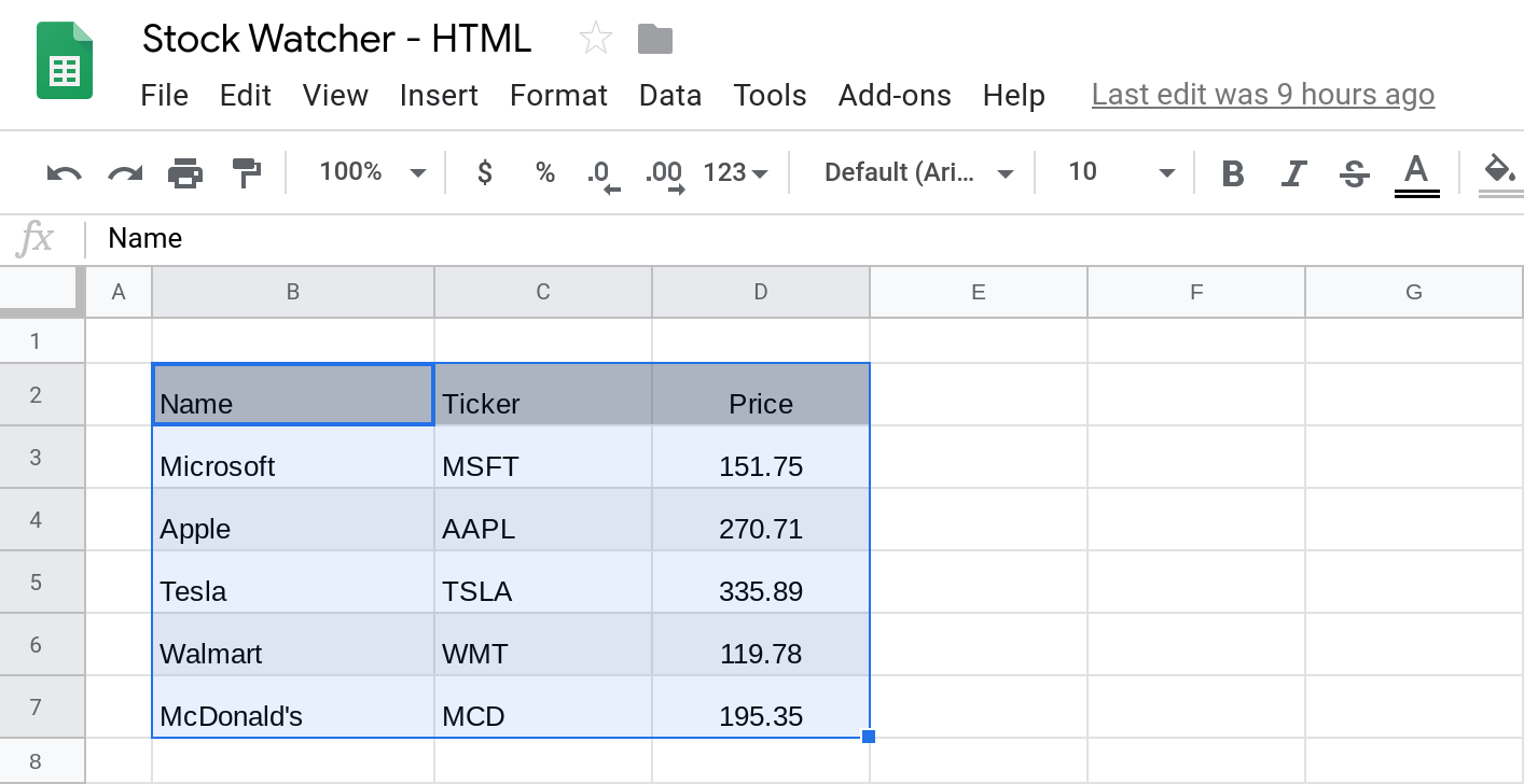 Send Html Email From Google Sheets