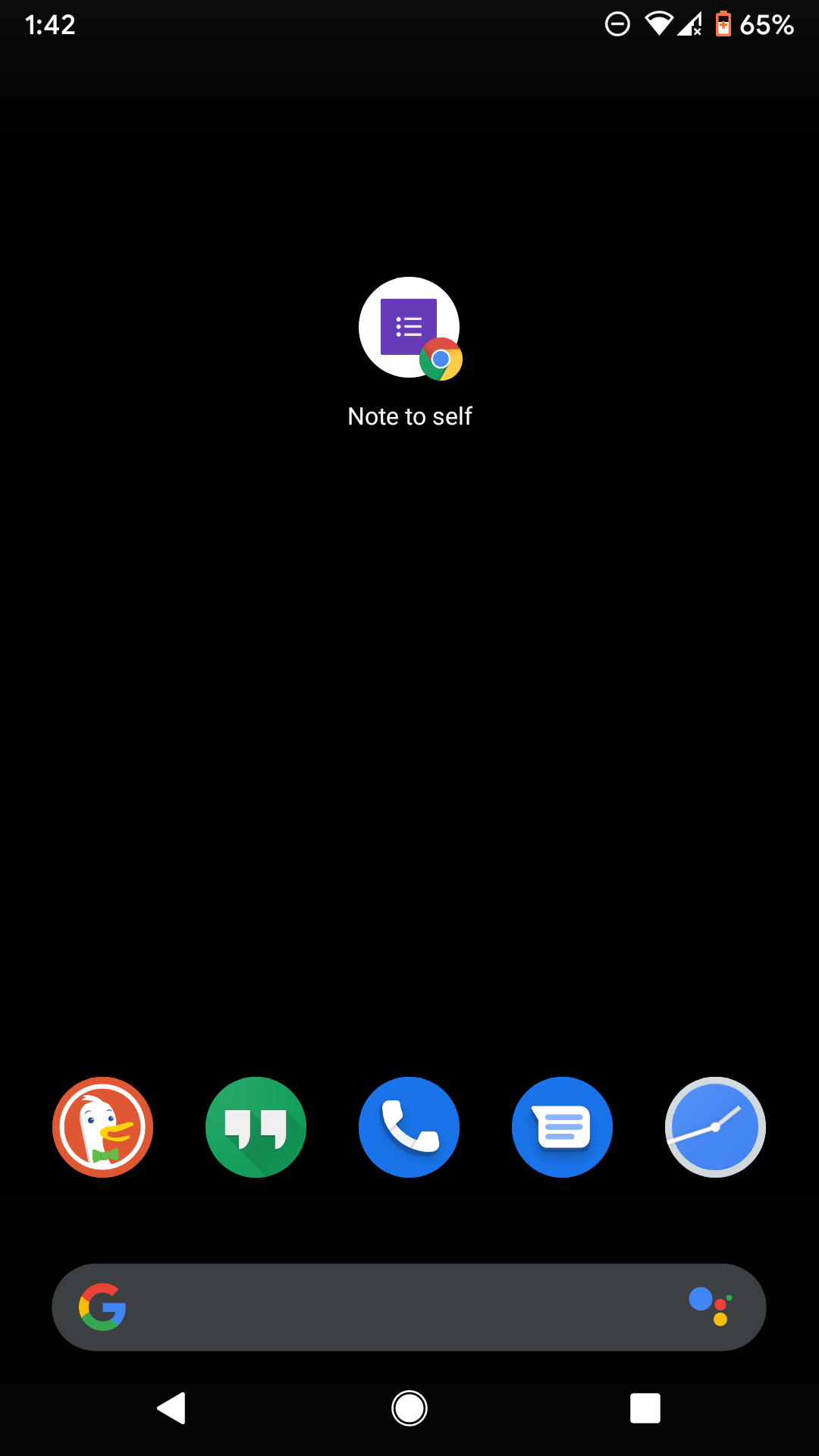 Screenshot of an Android phone