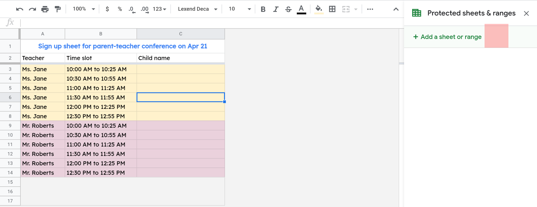 Screenshot of the 