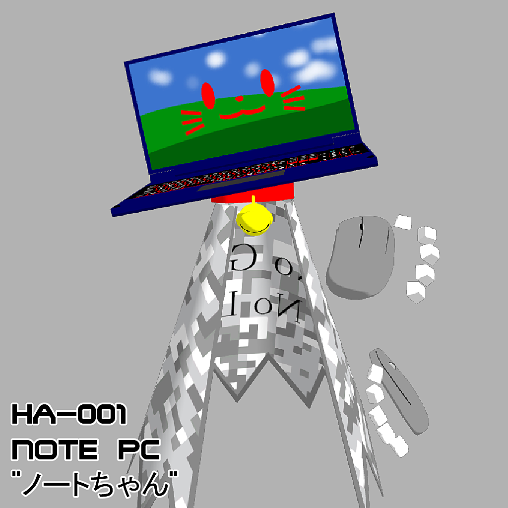 バーチャルマーケット Ha 007 Note Pc ノートちゃん バーチャルマーケット Ha 007 Note Pc ノートちゃん