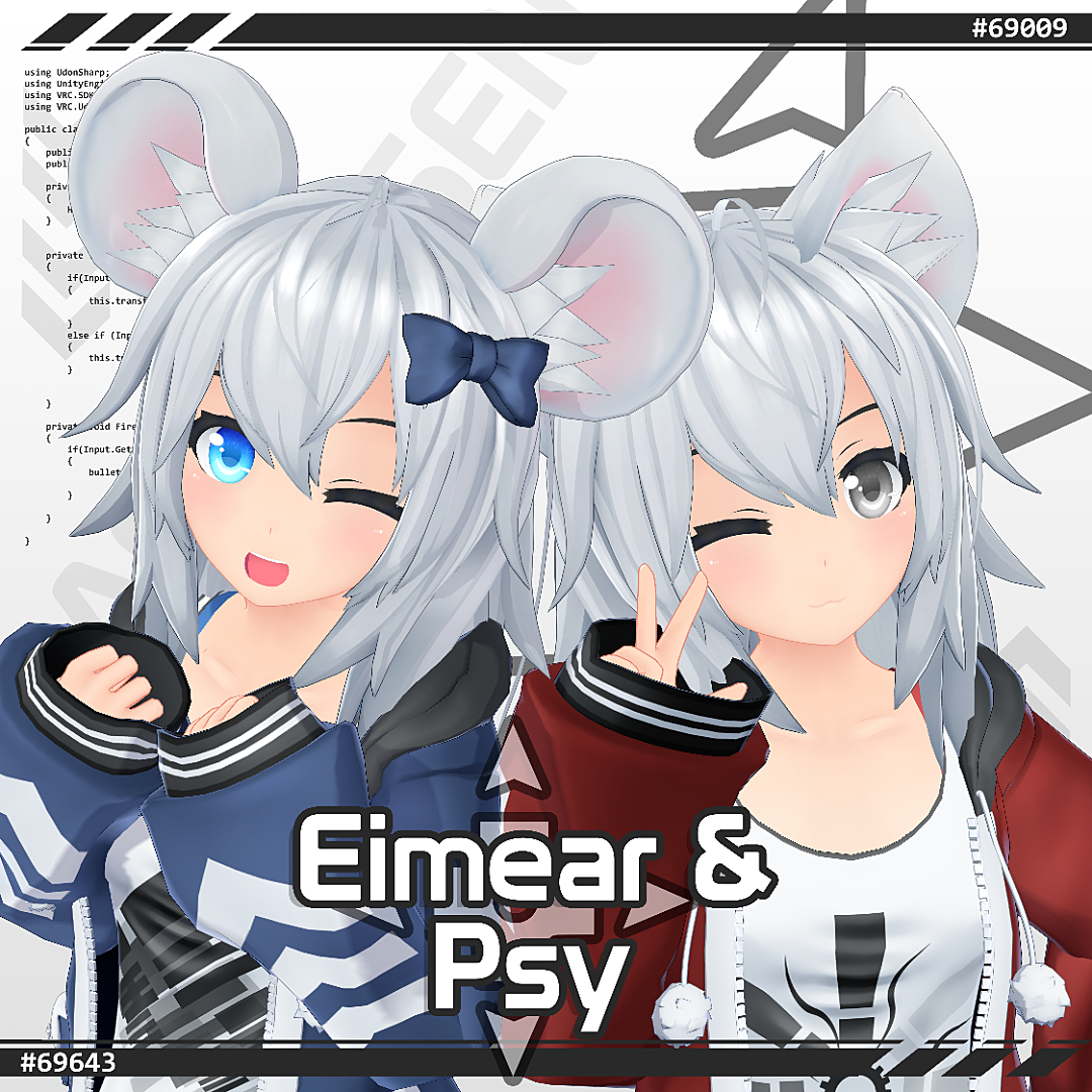 バーチャルマーケット オリジナル3dモデル Eimear エイミア Psy サイ バーチャルマーケット オリジナル3dモデル Eimear エイミア Psy サイ
