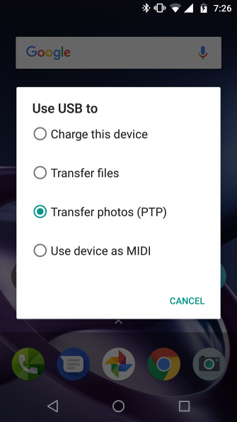 phone mirrored on TV 1
اتصال گوشی به تلویزیون با کابل USB