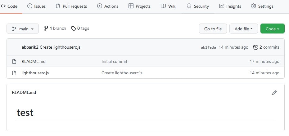 2- ایجاد فایل  lighthouserc.js
